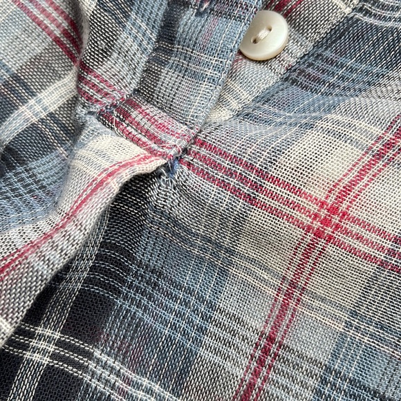 Max Studio Shirt Dress 100% Cotton Tartan Plaid Pattern Size Small Fits Bigger - Picture 15 of 16